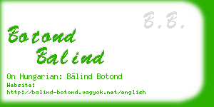 botond balind business card
