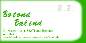 botond balind business card